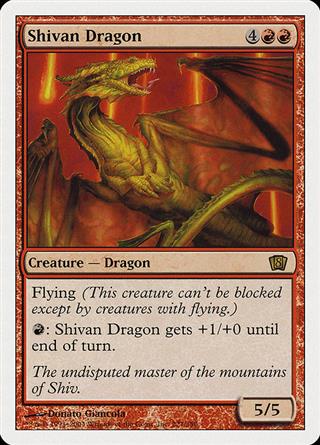 Shivan Dragon (Eighth Edition)